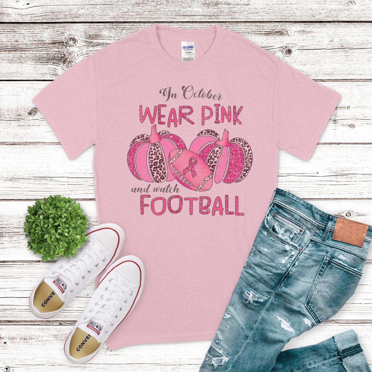 In October Wear Pink Football