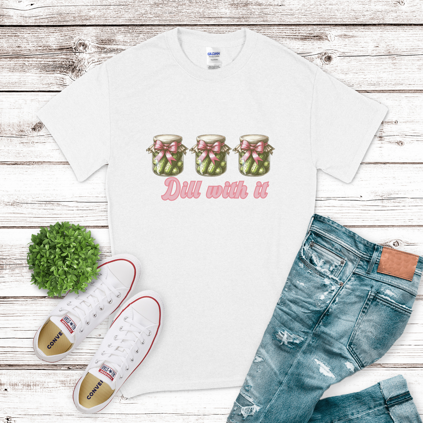 Dill With It – Pickle Ribbon Tee